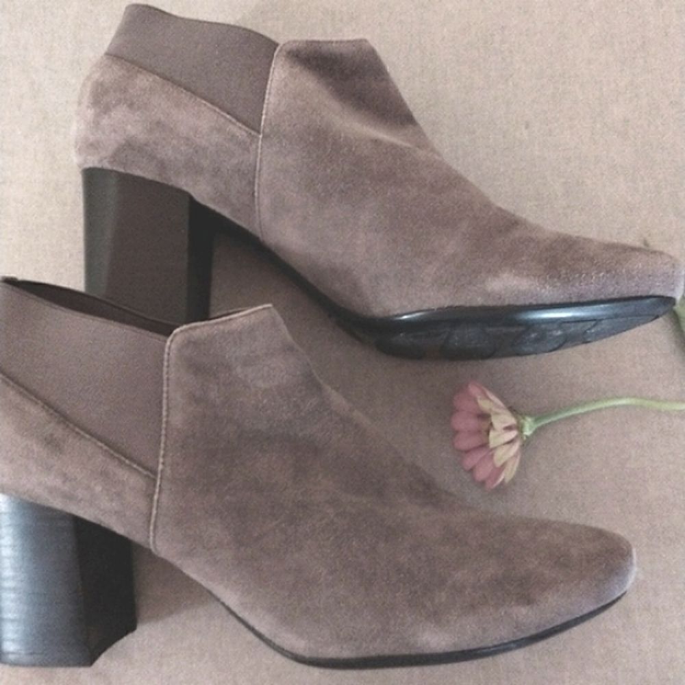 Vaneli Suede Booties - Picture 2 of 12
